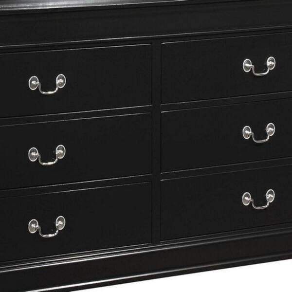 Black dresser without deals mirror