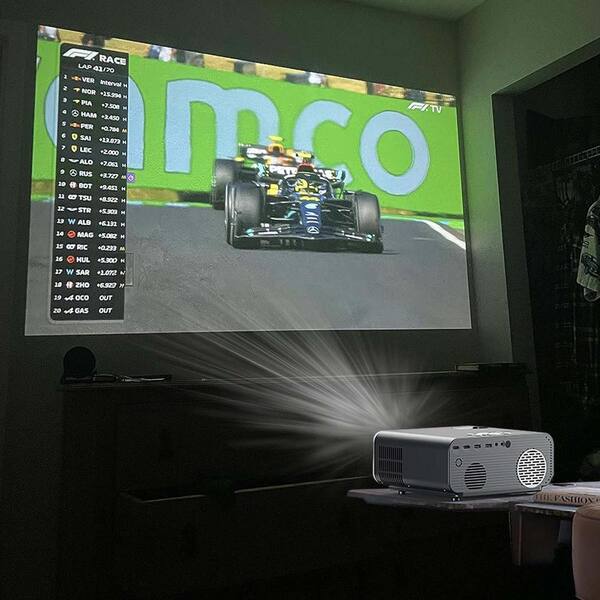EKIEUDL C12 1920 x 1080 Full HD LCD Projector with 11000