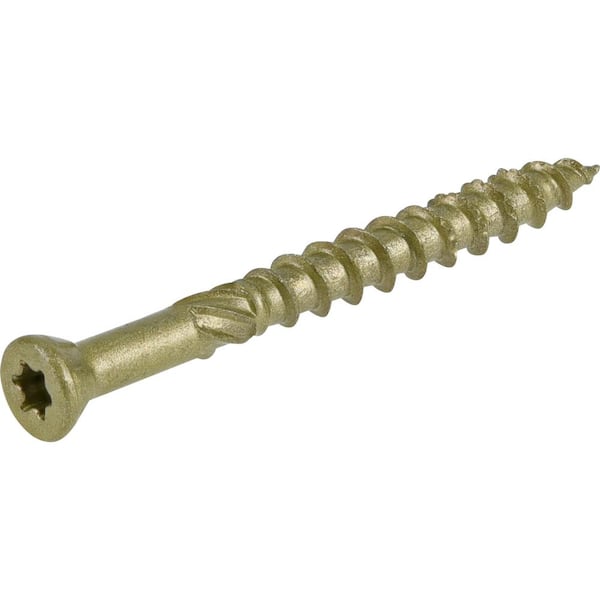 #8 x 1-5/8 in. Star Drive Trim Head Exterior Wood Screws 1 lb.-Box (208-Piece)