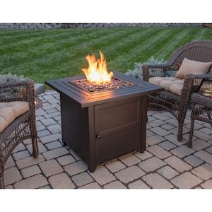 Oil Rubbed Bronze Fire Table Multicolor Endless Summer GAD15256SP LP Gas Outdoor 