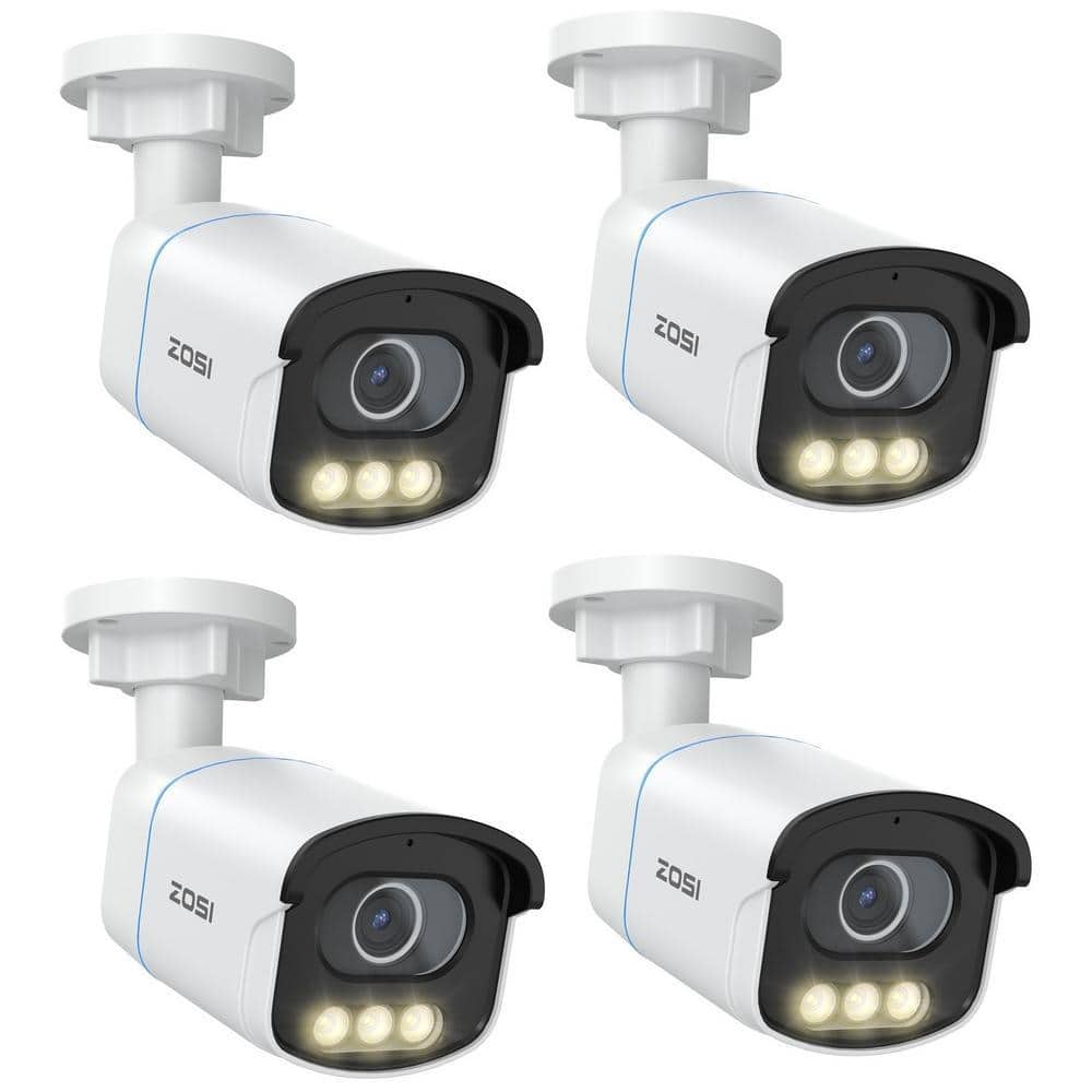 ZOSI C186 5MP 3K POE Outdoor Hardwired Home Security Camera