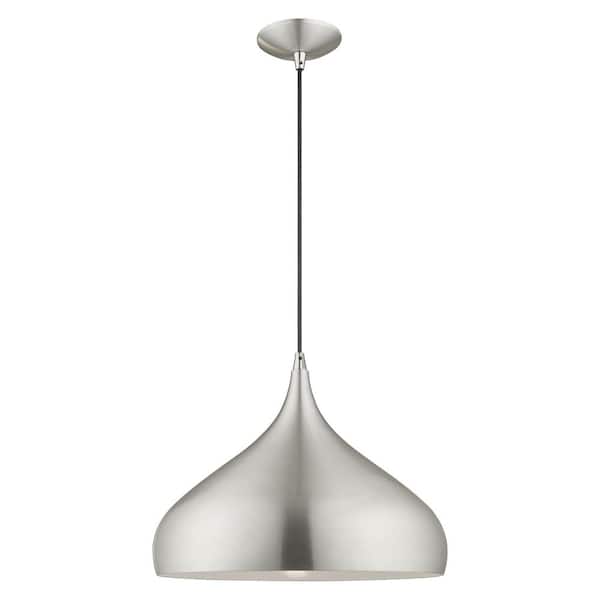 AVIANCE LIGHTING Hansberry 1-Light Brushed Aluminum Teardrop Pendant