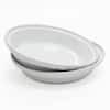 KING ARTHUR FLOUR - Chantel Ceramic White & Red Pie Plate Dish