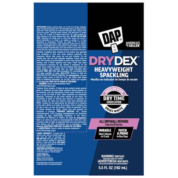 DAP - DryDex 5.5 oz. Dry Time Indicator Spackling Paste