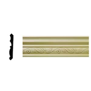 1/2 in. x 3-3/4 in. x 96 in. Hardwood White Unfinished Clean Scroll Crown Moulding