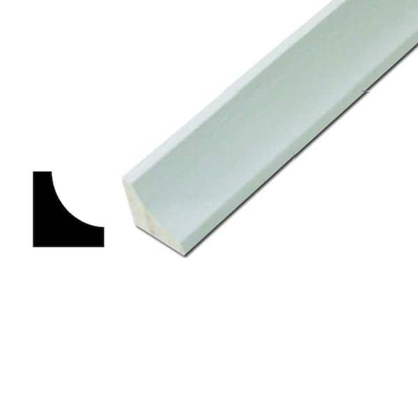 Alexandria Moulding WM 100 11/16 in. x 11/16 in. Primed Pine Cove Wood Crown Molding
