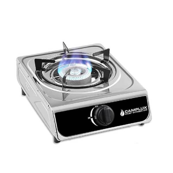 Aoibox 11 in. 1-Burner Burner Grate Gas Cooktop in Stainless Steel