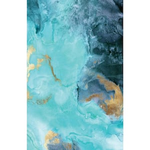 48 in. x 72 in. "Gold Under The Sea Ii" By Eva Watts Wall Art