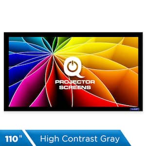 Fixed Frame Projector Screen - 16:9, 110 in. High Contrast Gray 0.9 Gain