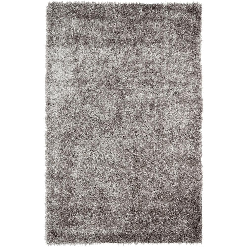 SAFAVIEH New Orleans Shag Gray 4 ft. x 6 ft. Solid Area Rug SG531-8080 ...