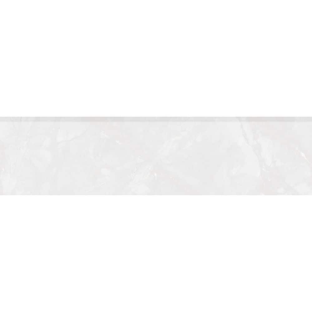 Michelangelo Light Grey Bullnose 3 in. x 12 in. Matte Porcelain Floor and Wall Tile Trim (20 linear feet/Case) price history on PriceWatchPro