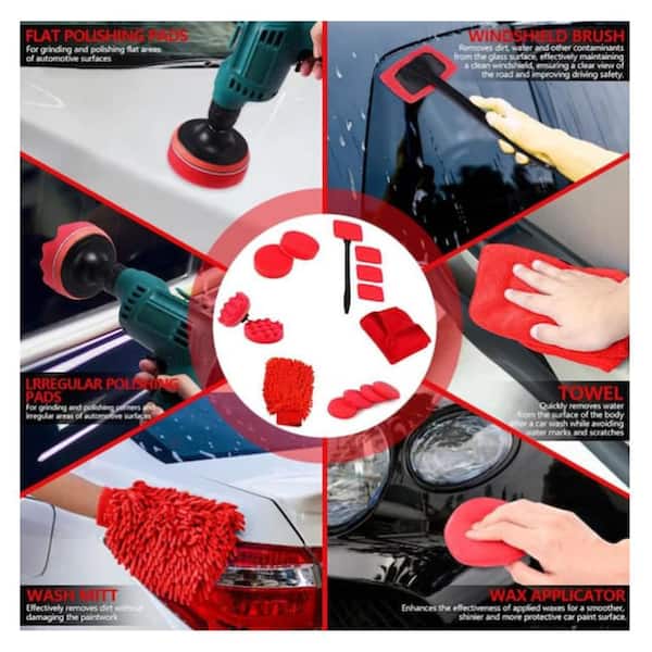 Tahanbath 35 Piece Car Detailing Kit, Interior Exterior Auto Care