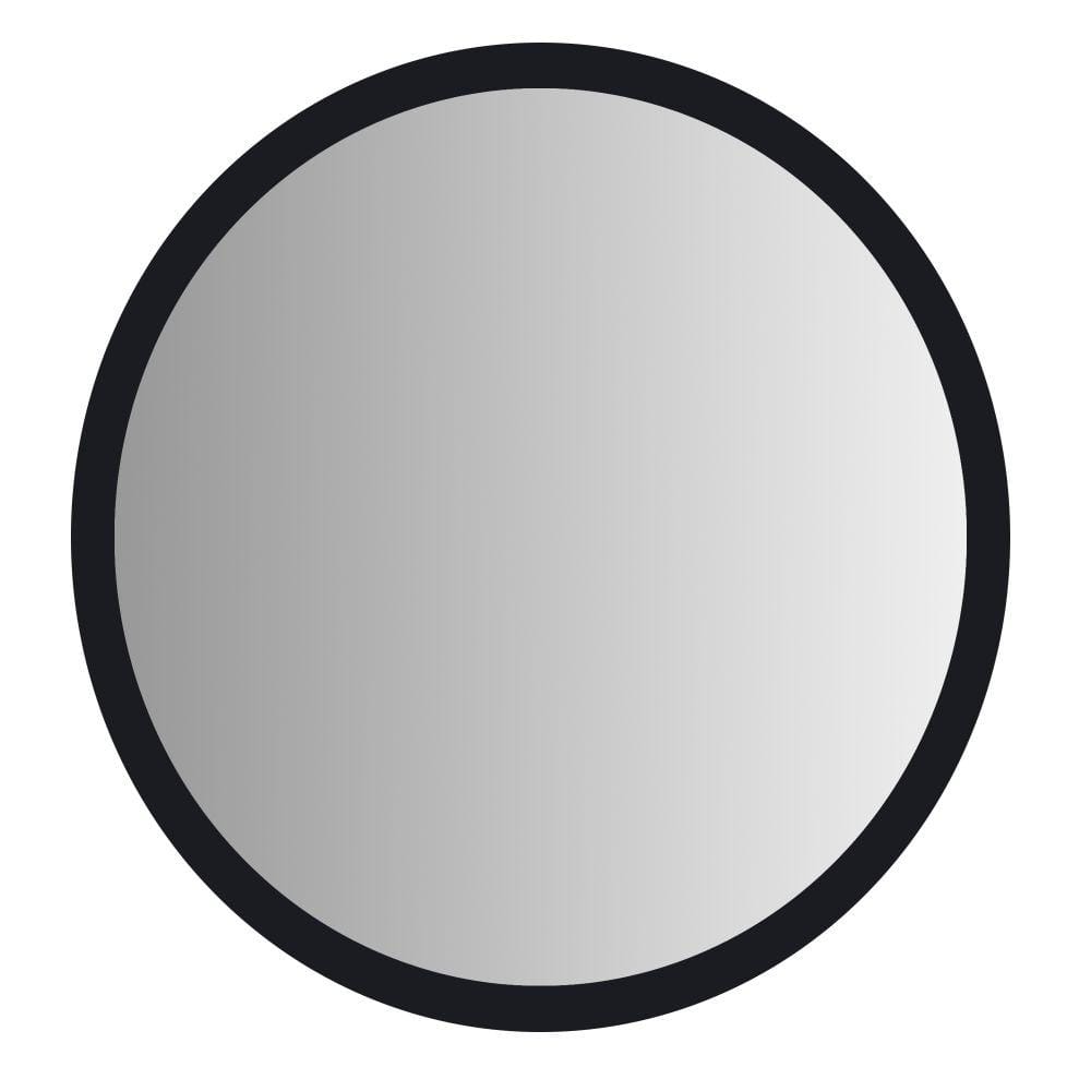 THE URBAN PORT Medium Round Black Mirror (27.5 in. H x 27.5 in. W) UPT ...