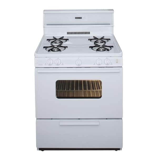 Unbranded 30 in. 3.91 cu. ft. Freestanding Gas Range in White
