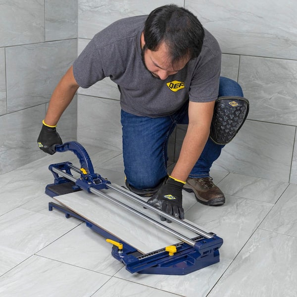 28 in. Ceramic and Porcelain Professional Tile Cutter with 7/8 in. Scoring Wheel with Ball Bearings