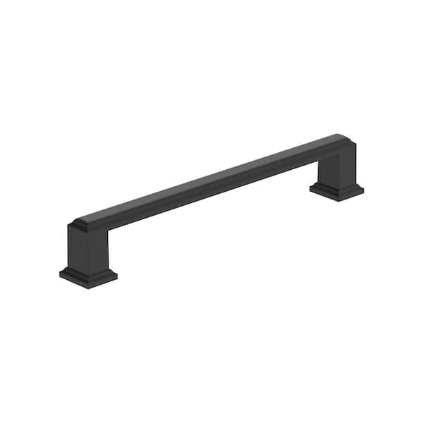 Amerock Appoint 6-5/16 in. (160mm) Traditional Matte Black Bar Cabinet Pull