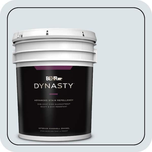 BEHR DYNASTY 5 gal. #ICC-36 Serene Eggshell Enamel Interior Stain-Blocking Paint & Primer
