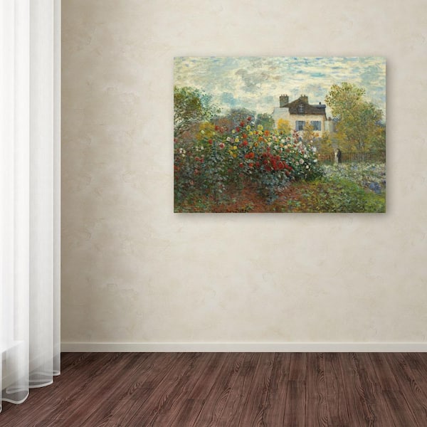 24 in. x 32 in. "The Artist's Garden in Argenteuil" Canvas Art