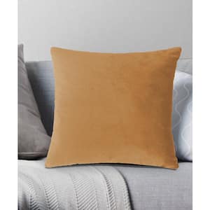 Venetian Velvet Decorative Pillow 18x18 Pumpkin