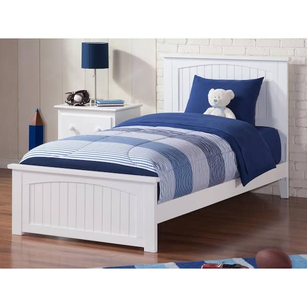 AFI Nantucket White Twin XL Traditional Bed with Matching Foot Board
