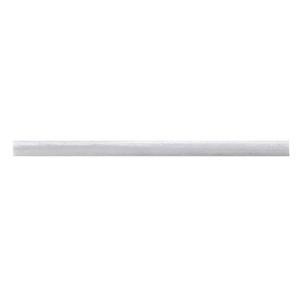 Apollo Gray Marble Polished Pencil Liner Tile Trim 12-in