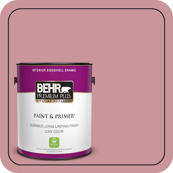 1 Gal. #S140-4A Dusty Rose Eggshell Enamel Low Odor Interior Paint and Primer