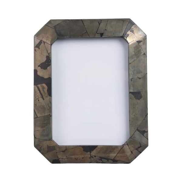 5 in. x 7 in. Bronze/Brown Metal Decorative Antiqued Photo Frame