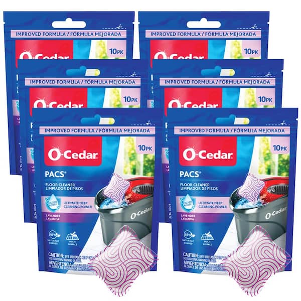 PACS Hard Floor Cleaner, Lavender Scent (10-Count) (6-Pack)