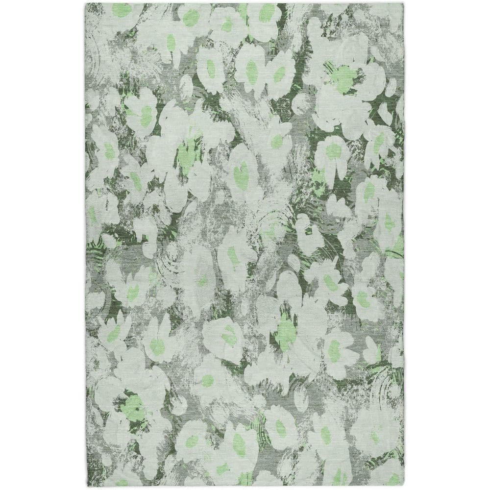 Dream Shag Premium Machine Washable Abstract ADS538 Aloe 8 ft. x 10 ft. Area Rug price history on PriceWatchPro