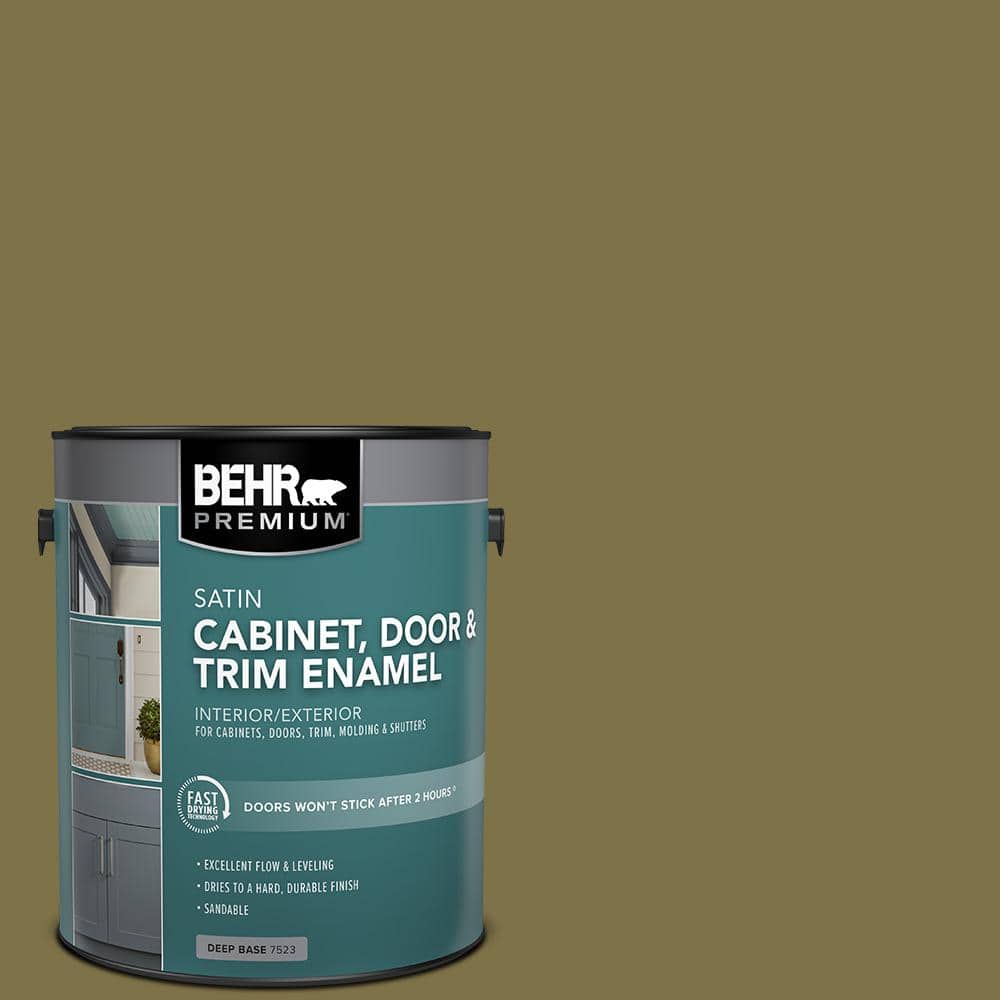 1 gal. #S330-7 Olive Shade Satin Enamel Interior/Exterior Cabinet, Door & Trim Paint price history on PriceWatchPro