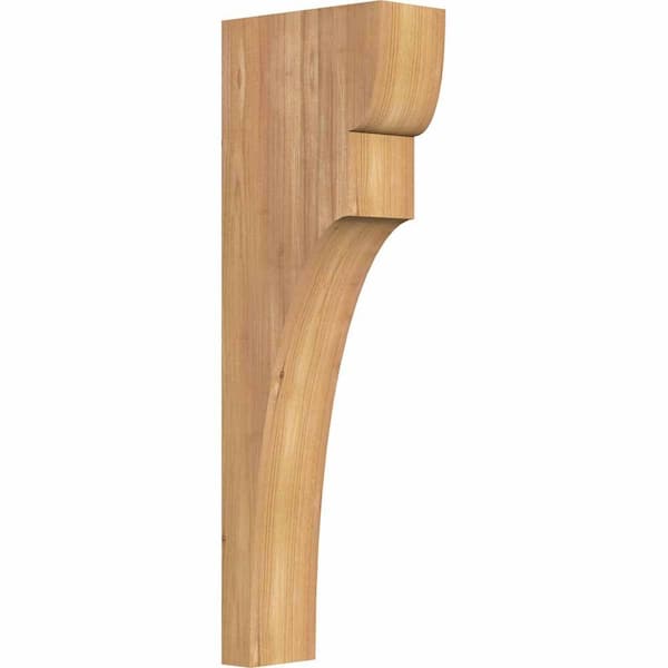 Ekena Millwork 3-1/2 in. x 8 in. x 24 in. Western Red Cedar Yorktown Smooth Corbel