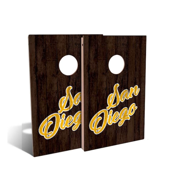 IPG Global Marketing San Diego Solid Wood Cornhole Board Set