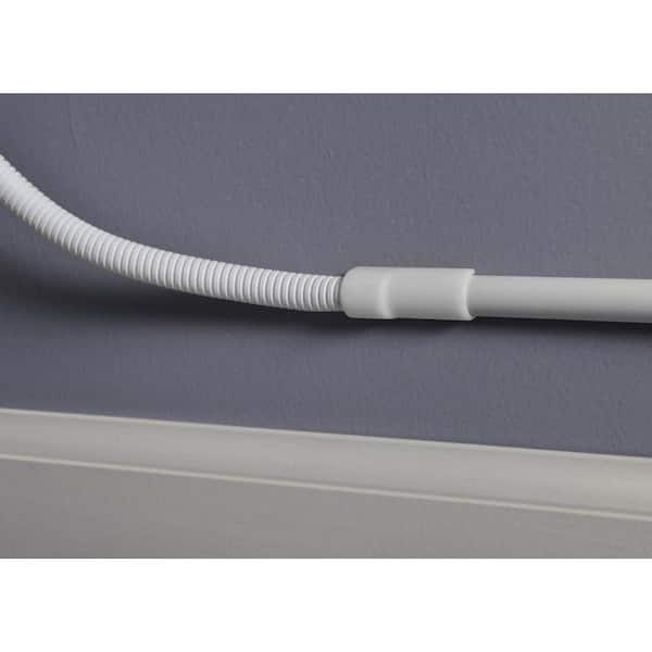 Legrand Wiremold CordMate II Cord Cover 5 ft. Channel, Cord Hider for Home  or Office, Holds 3 Cables, White C50 - The Home Depot