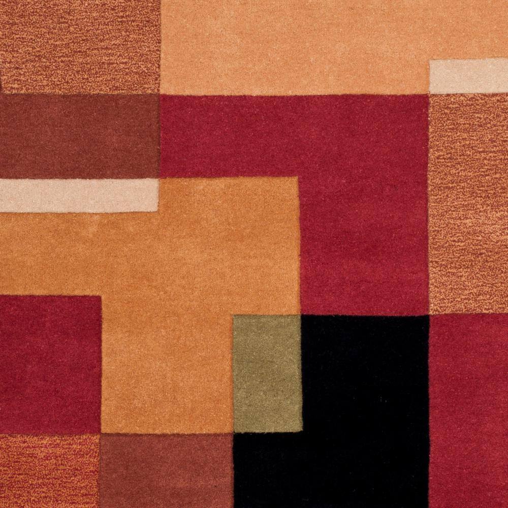 Artisan Coastline Multicolor Wool 5' x 8' Hand-Tufted Round Rug