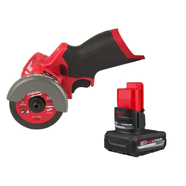 M12 FUEL 12V Lithium-Ion Brushless Cordless 3 in. Cut Off Saw, & 5. 0Ah Battery