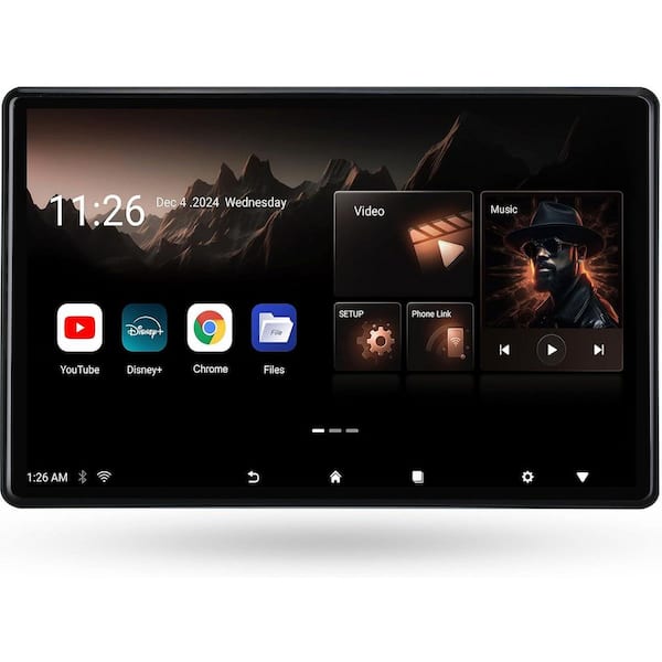 14 Inch Android Car Headrest Monitor with Wireless Mirroring and HD IPS Touch Screen