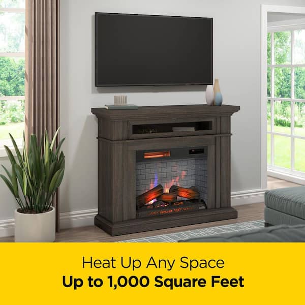Twin Star Home Duraflame 51 in. Freestanding Wall Mantel Electric