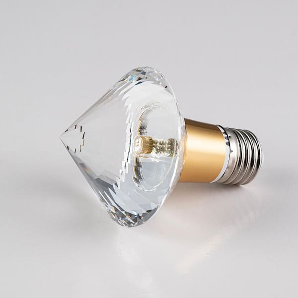 5-Watt Equivalent Spear Diamond Shaped E26/27 Crystal LED Light Bulb in Warm White (1-Pack)