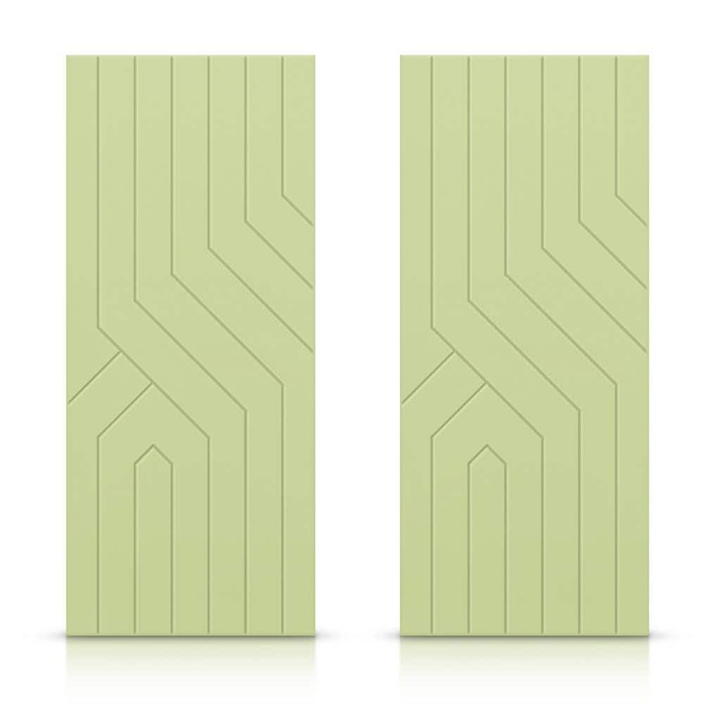84 in. x 80 in. Hollow Core Sage Green Painted Composite MDF Interior Double Closet Sliding Doors price history on PriceWatchPro