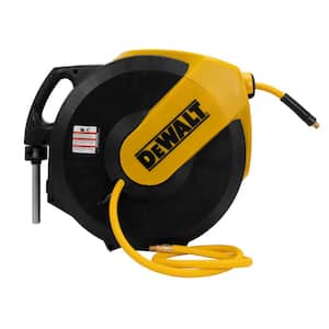 3/8 in. x 50 ft. Enclosed Air Hose Reel with Hybrid Hose