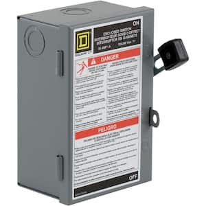 30 Amp 240-Volt 2-Pole Fused Indoor Light Duty Safety Switch for H or J Fuse Types