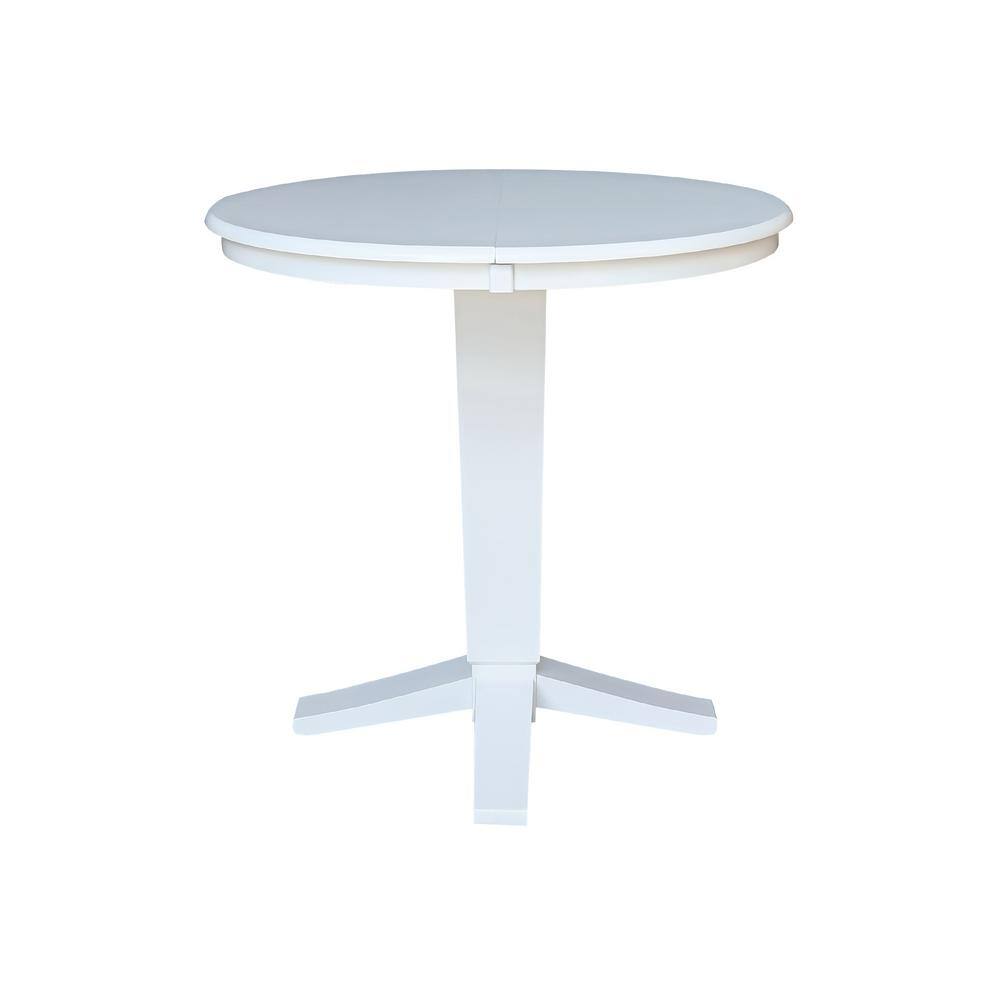 American Tables & Seating ATO2828-214 27 1/2 Square Pearl White Isotop  Outdoor Tabletop