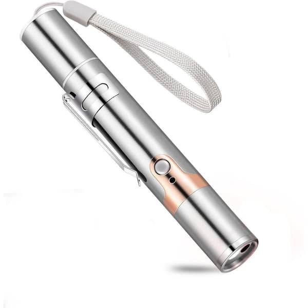 USB Rechargeable Cat Toy Pointer with 3 Light Colors for Interactive Fun and Exercise Screen, Indoor Pet Chase Toy