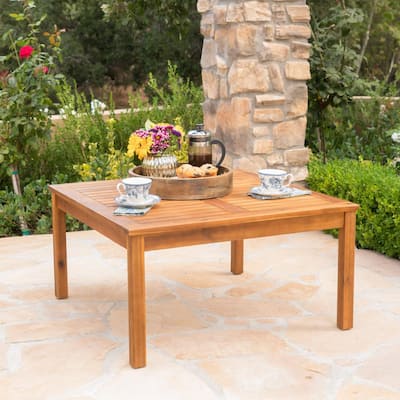 Teak Outdoor Coffee Tables Patio Tables The Home Depot