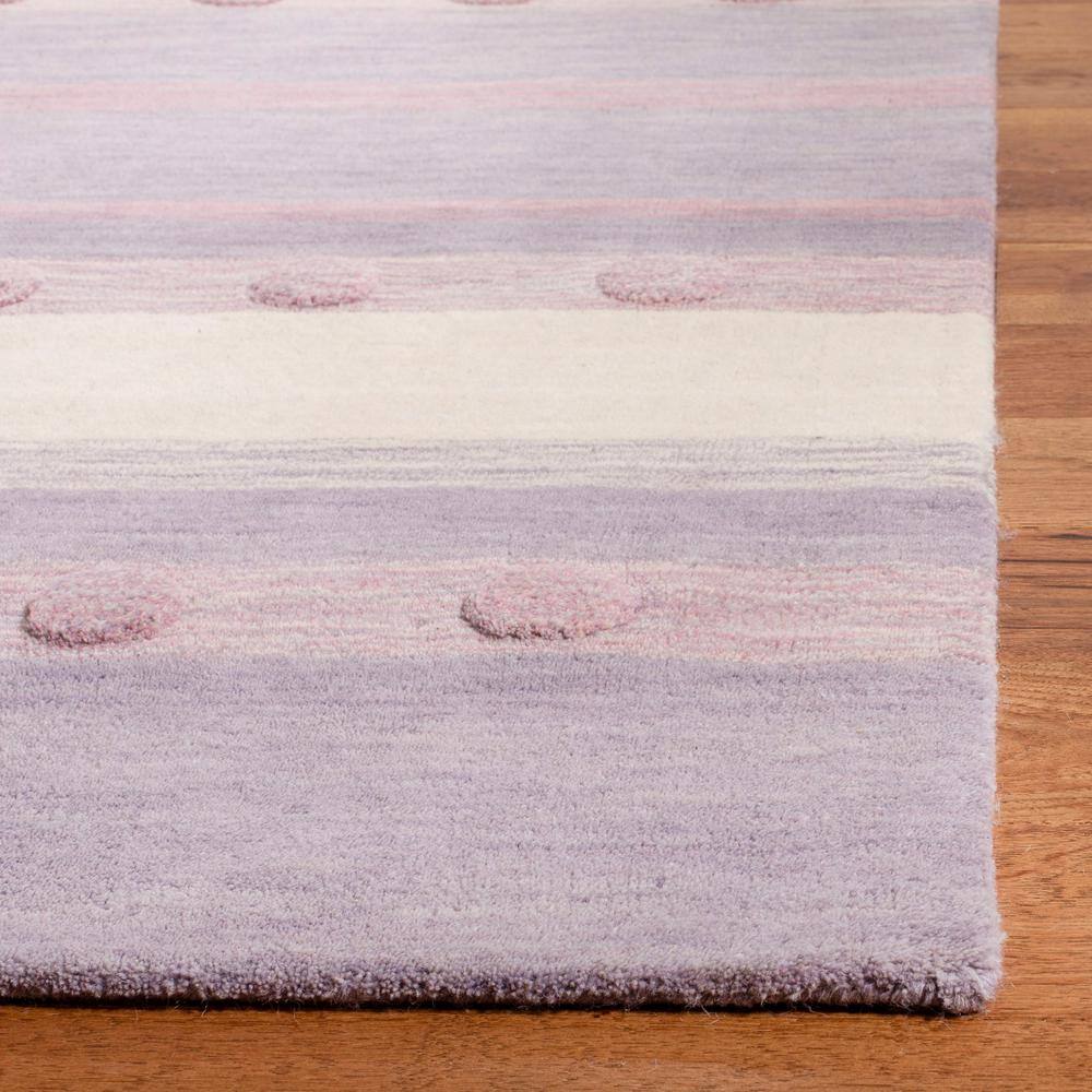 Ivory Whimsy Hand-Tufted Wool Kids' Playroom Rug - 4' x 6'