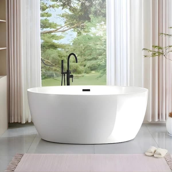 Vanity Art Amiens 59 in. x 32.3 in. Acrylic Flatbottom