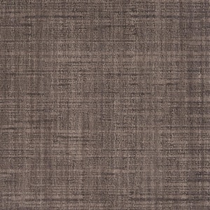 Suspicion - Steel - Gray 13.9 ft. 71 oz. Wool Texture Installed Carpet