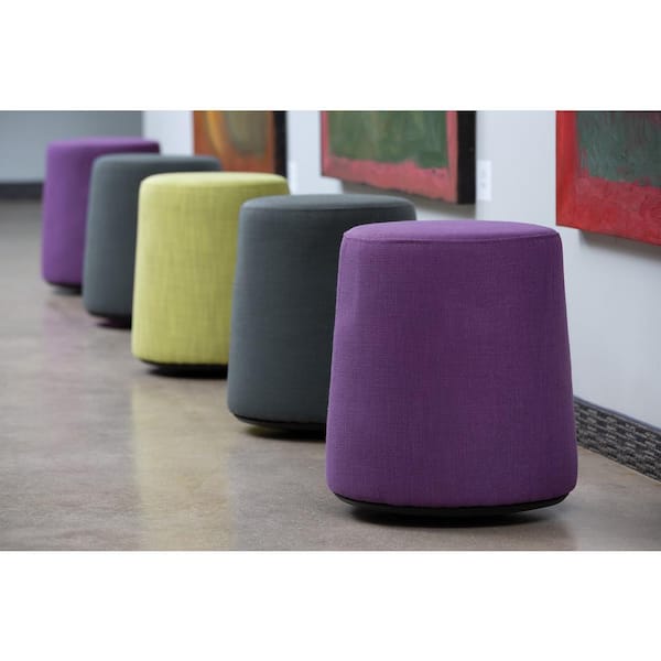 19 in. Active Seat in Purple Fabric with Carry Handle