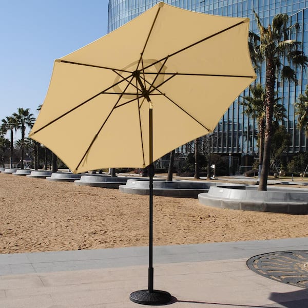 Artpuch 9 ft. Outdoor Table Market Patio Umbrella with Push Button 