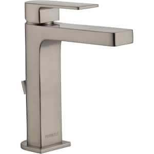 Xander Single Hole Single-Handle Bathroom Faucet with Hi-Arc Spout in Brushed Nickel